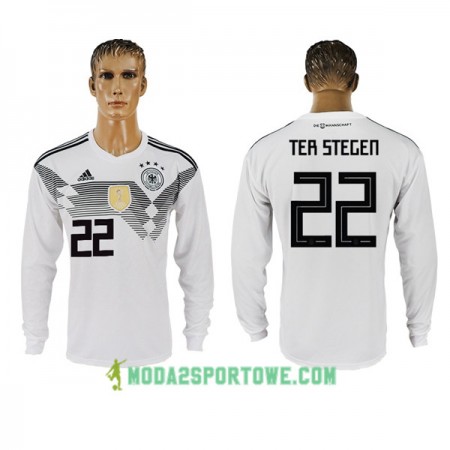 Koszulka Niemcy Ter Stegen 22 Mistrzostwa Świata 2018 Domowe Stroje Piłkarskie Długi Rękaw